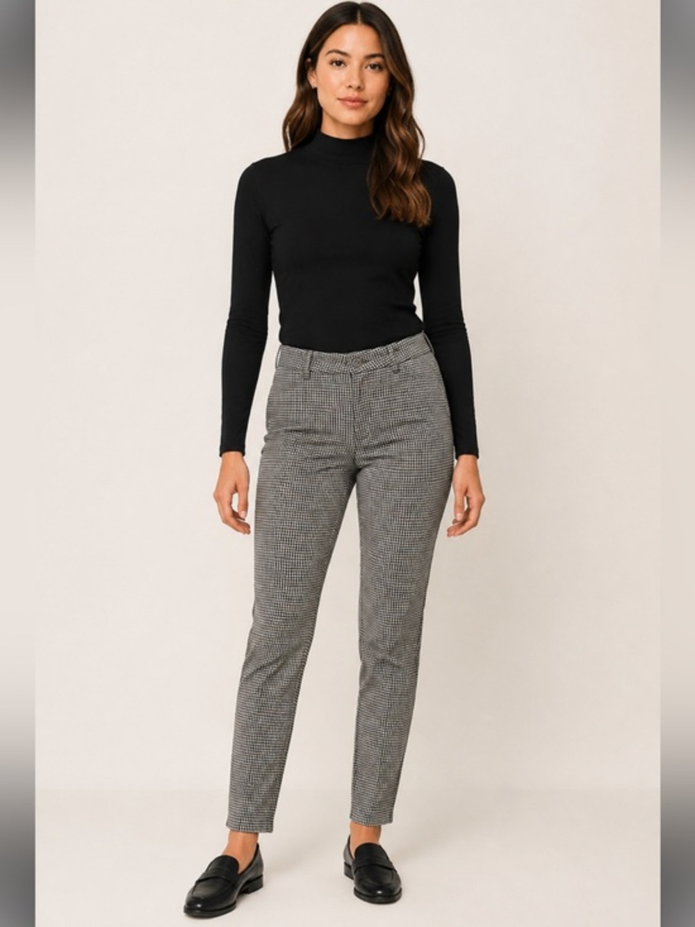 Urban Outfitters S Black White Gingham Skinny Pants Bleach Stains
